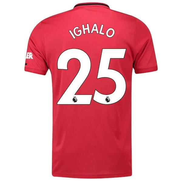 Camiseta Manchester United NO.25 Ighalo Primera equipación 2019-2020 Rojo